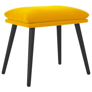 vidaXL Voetenbank 45x29,5x35 cm fluweel mosterdgeel