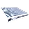 vidaXL Vervangingsdoek voor luifel 350x250 cm polyester blauw en wit
