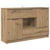vidaXL Dressoir met lade Artisan Eiken 100 x 30 x 65,6 Bewerkt hout