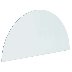 vidaXL Vuurplaats Glazen Plaat Doorzichtig 1000 x 500 mm Glas