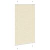 vidaXL Pliss&eacute; rolgordijn 80x100 cm stofbreedte 79,4 cm polyester cr&egrave;me