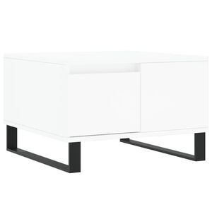 vidaXL Salontafel 55x55x36,5 cm bewerkt hout wit