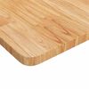 vidaXL Werkbank rechthoek 100x60x81,5 cm massief eikenhout lichtbruin