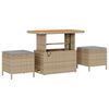 vidaXL Tuin Sofa Set met kussen met opslag 12 pcs Beige en Licht Grijs