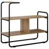 vidaXL Consoletafel Artisanaal eiken 80 x 35 x 75 cm Bewerkt hout