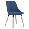 vidaXL Eetkamerstoelen 2 st stof blauw