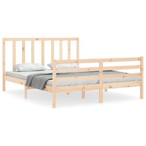 vidaXL Bedframe zonder matras massief grenenhout 160x200 cm