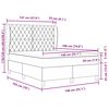 vidaXL Boxspringbed met matras Roze 190 x 140 cm Polyester