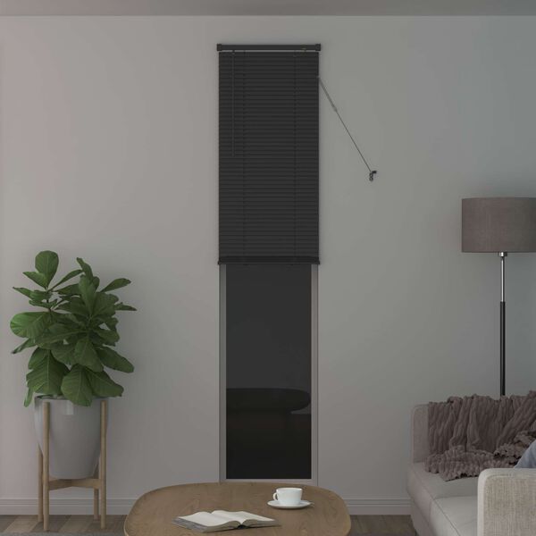 vidaXL Venetiaanse Blind Verstelbaar Zilvergrijs 213 x 60 cm PVC