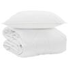 vidaXL Zomer Dekbed met kussen 2 pcs Wit Microvezel