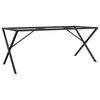 vidaXL Eettafelpoten X-frame 160x80x73 cm staal