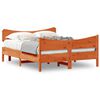 vidaXL Bed met matras massief grenenhout wasbruin 140x190 cm