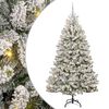 vidaXL Kunstkerstboom 240 cm 300 LED's Warmwit PVC en staal