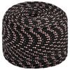 vidaXL Multifunctioneel gebruikstouw 10 mm 25 m Zwart en Rood PP