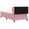 vidaXL Boxspringbed met hoofdeinde Roze 90 x 200 cm Fluweel