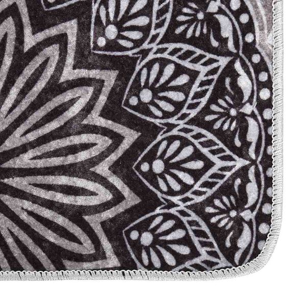 vidaXL Vloerkleed wasbaar 80x300 cm meerkleurig