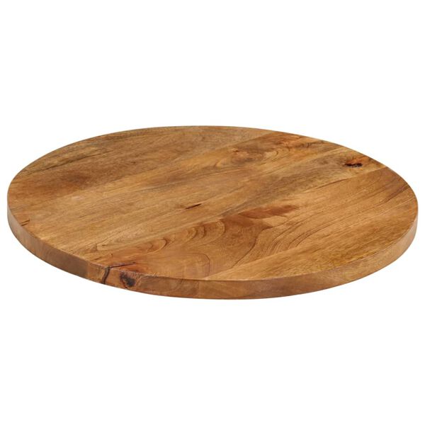 vidaXL Tafelblad rond Ø 60x2,5 cm massief ruw mangohout