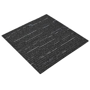 vidaXL Vloertegel Gestreept Zwart 50 x 50 cm 4 st PP en Bitumen