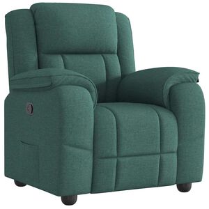 vidaXL Fauteuil verstelbaar stof donkergroen