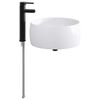 vidaXL Badkamer Waskom Mat Zwart 38,5 x 38,5 x 16 cm Metaal