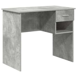 vidaXL Bureau Beton Grijs 90 x 49 x 75 cm Bewerkt hout
