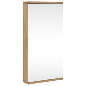 vidaXL Badkamerkast met spiegel 30x24x60 cm eikenkleurig
