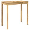 vidaXL Tuinbar Tafel Wit 108,5 x 55 x 105 cm Massief Acaciahout