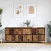 vidaXL Dressoirs 3 pcs Oud hout 180 x 35 x 70 cm Bewerkt hout