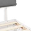 vidaXL Bedframe met Gevoerd Hoofdgedeelte Lichtgrijs 140 x 200 cm