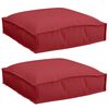 vidaXL Kussen 2 st Oxford Stof Wijnrood 40 x 40 x 8 cm