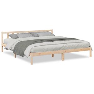 vidaXL Bedframe extra lang zonder matras massief grenenhout 200x210 cm