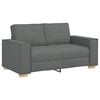 vidaXL 2-zitsbank Donkergrijs 160x78x84 cm Stof
