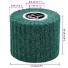 vidaXL Schuurrollen 3 pcs Groen 12 x 12 x 10 cm Synthetische vezel