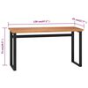 vidaXL Bureau 120x45x75 cm massief teakhout