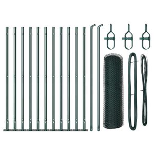 vidaXL Gelast Draadhek met Betonnen Basis 25 x 0,5 m (B x H)