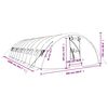 vidaXL Tuinkas met stalen frame 50 m&sup2; 10x5x2,3 m wit