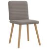 vidaXL Eetkamerstoelen 6 st stof taupe