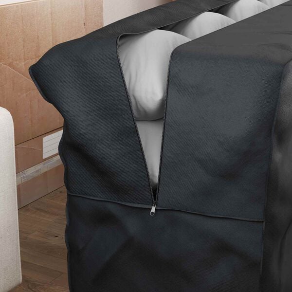 vidaXL Buitent Opslagtas Zwart 175 x 55 x 75 cm 600D Oxford Stof