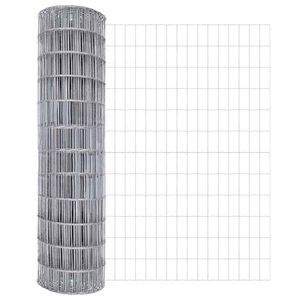 vidaXL Euro Hek Zilver 1.2 x 25 m Warmverzinkt ijzer