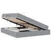 vidaXL Opbergbed met matras Lichtgrijs 160 x 200 cm Polyester