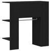 vidaXL hal kast met plank Zwart Eiken 97,5 x 37 x 99 cm Bewerkt hout