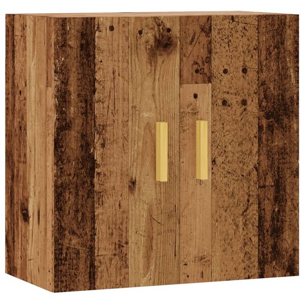 vidaXL Wandkast 60x31x60 cm bewerkt hout oud houtkleurig