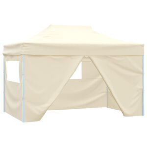 vidaXL Partytent 291 x 431 x 315 cm Cr&egrave;mekleurig Oxford Stof