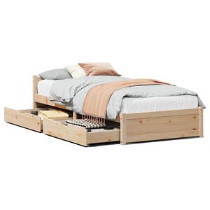 vidaXL Bedframe zonder matras massief grenenhout 90x190 cm