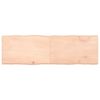 vidaXL Tafelblad natuurlijke rand 160x50x(2-6) cm massief eikenhout