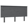 vidaXL Hoofdbord 144x6x82,5 cm massief grenenhout grijs