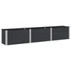 vidaXL Verhoogde plantenbak Zwart 300 x 50 x 54 cm WPC en Aluminium
