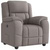 vidaXL Fauteuil verstelbaar stof taupe