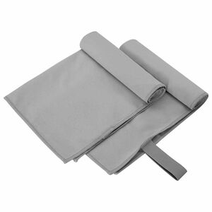 vidaXL Sporthanddoeken 2 st Donkergrijs 50 x 30 cm