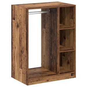 vidaXL Kledingkast Oud hout 77 x 48 x 102 cm Bewerkt hout